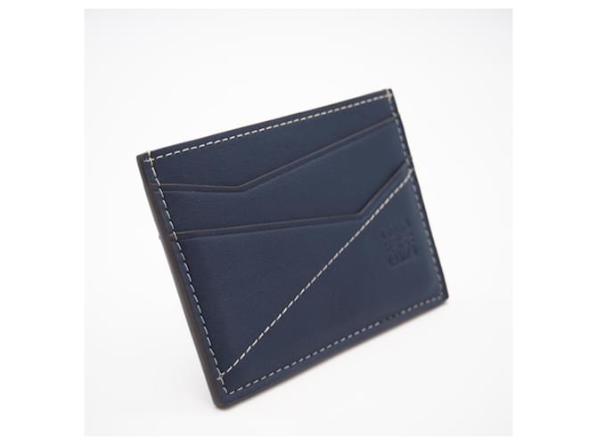 Loewe Puzzle einfarbiger Kartenhalter Marineblau - Ansicht 2