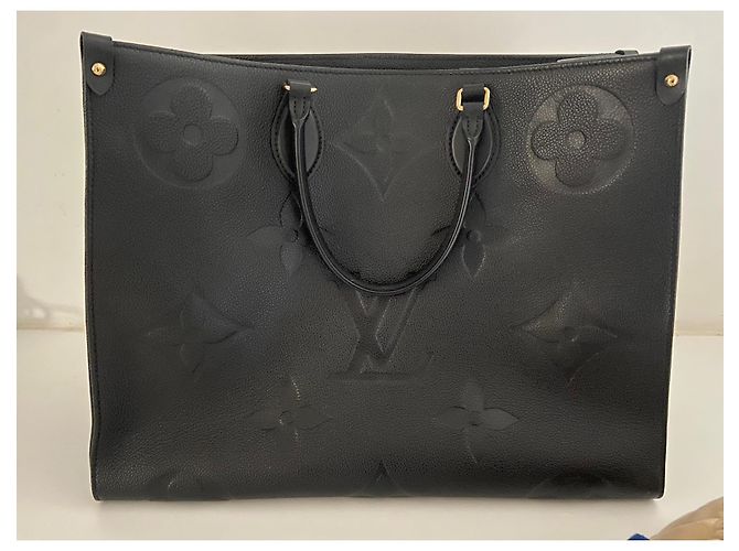 Onthego Louis Vuitton schwarze Leder-Tote - Ansicht 2