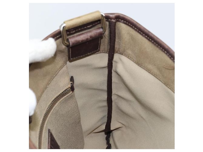 PRADA Schultertasche aus Canvas Beige Silber Authentisch 172784 - Ansicht 17
