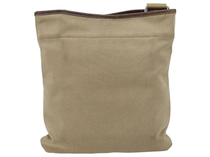 PRADA Schultertasche aus Canvas Beige Silber Authentisch 172784 - Ansicht 3