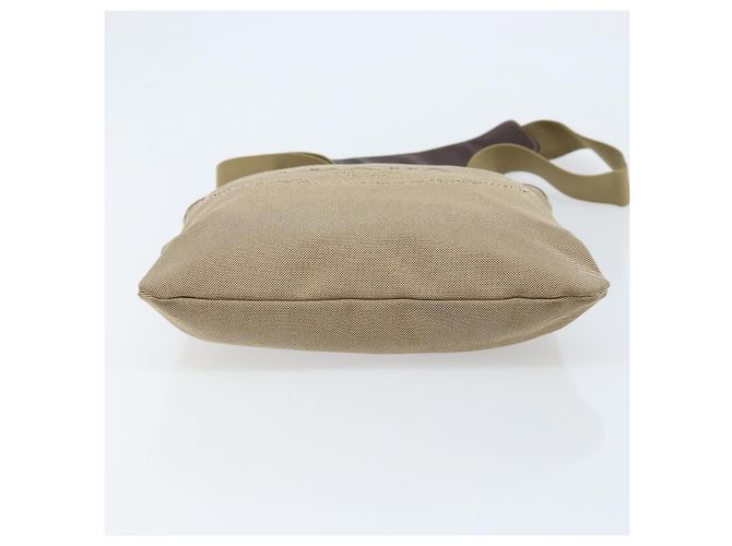 PRADA Schultertasche aus Canvas Beige Silber Authentisch 172784 - Ansicht 9