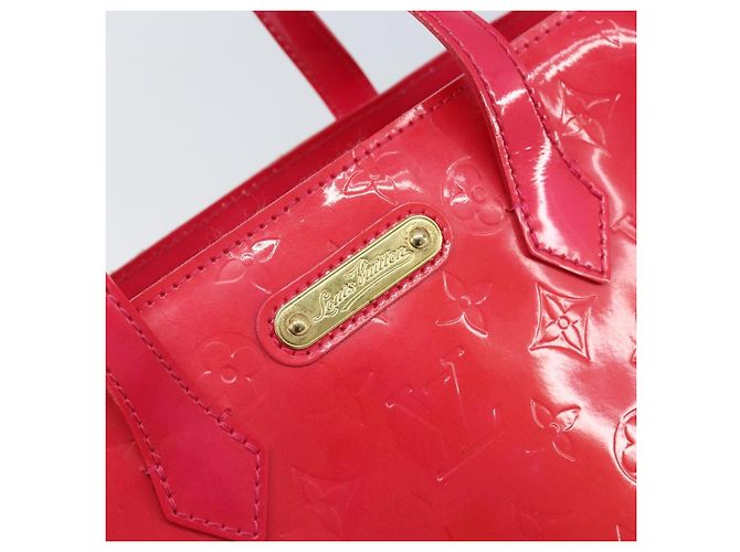 LOUIS VUITTON Borsa a Mano Monogram Vernis Wilshire PM Rose Pop M93643 Auth ki6536 Rosa - vista 14
