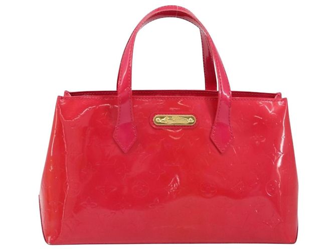 LOUIS VUITTON Borsa a Mano Monogram Vernis Wilshire PM Rose Pop M93643 Auth ki6536 Rosa - vista 2