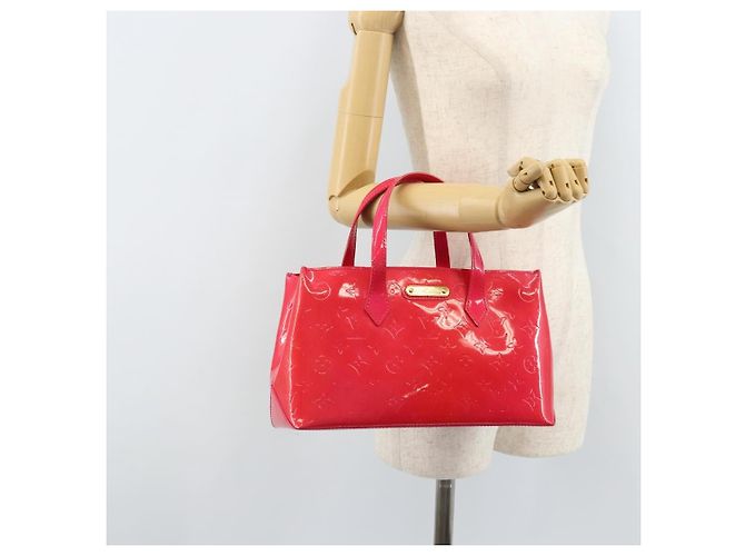LOUIS VUITTON Borsa a Mano Monogram Vernis Wilshire PM Rose Pop M93643 Auth ki6536 Rosa - vista 22