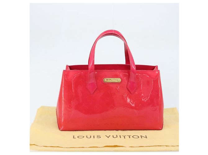 LOUIS VUITTON Borsa a Mano Monogram Vernis Wilshire PM Rose Pop M93643 Auth ki6536 Rosa - vista 23