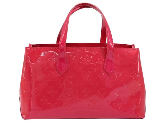 LOUIS VUITTON Borsa a Mano Monogram Vernis Wilshire PM Rose Pop M93643 Auth ki6536 Rosa - vista 3