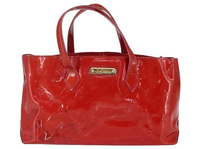 LOUIS VUITTON Borsa a Mano Monogram Vernis Wilshire PM Rose Pop M93643 Auth gh1742 Rosa - vista 2