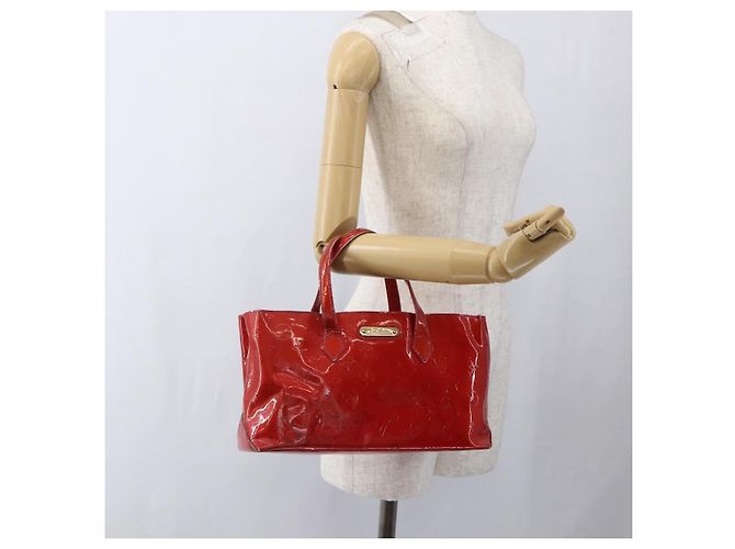 LOUIS VUITTON Borsa a Mano Monogram Vernis Wilshire PM Rose Pop M93643 Auth gh1742 Rosa - vista 22
