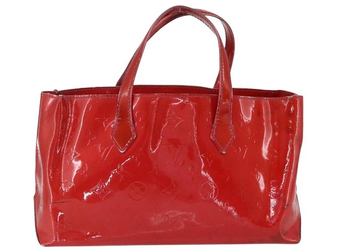 LOUIS VUITTON Borsa a Mano Monogram Vernis Wilshire PM Rose Pop M93643 Auth gh1742 Rosa - vista 3