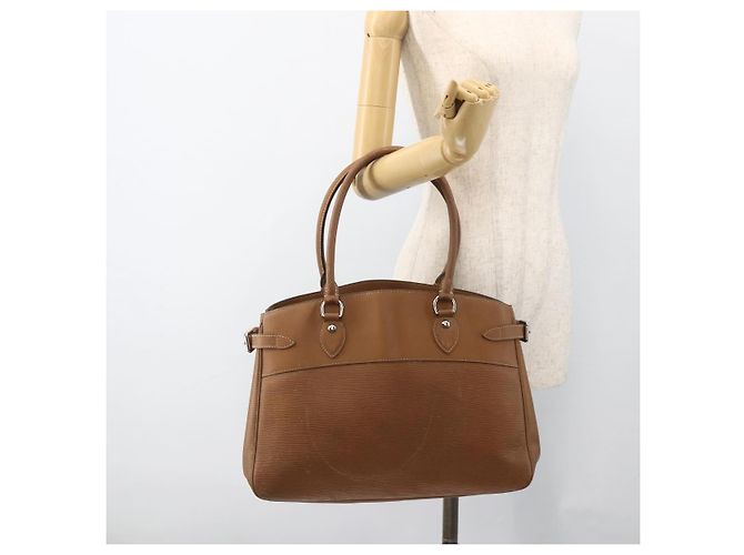 LOUIS VUITTON Borsa a Mano Epi Passy GM Marrone M5925J LV Auth BA11073 - vista 23