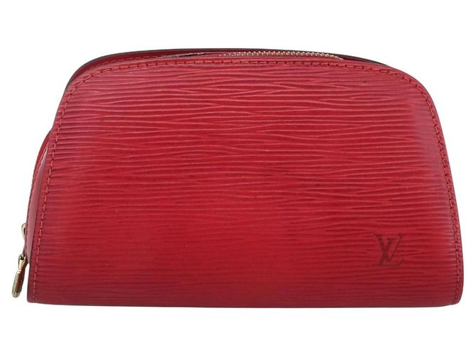 LOUIS VUITTON Pochette Dauphine PM Epi Rosso Castigliano M48447 LV Auth BA11147 - vista 13