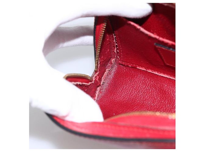 LOUIS VUITTON Pochette Dauphine PM Epi Rosso Castigliano M48447 LV Auth BA11147 - vista 18