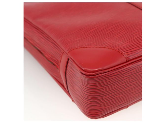 LOUIS VUITTON Epi Porta Documenti da Viaggio Borsa Business Rossa M54477 LV Auth LNZ498 Rosso - vista 16