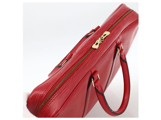LOUIS VUITTON Epi Porta Documenti da Viaggio Borsa Business Rossa M54477 LV Auth LNZ498 Rosso - vista 6