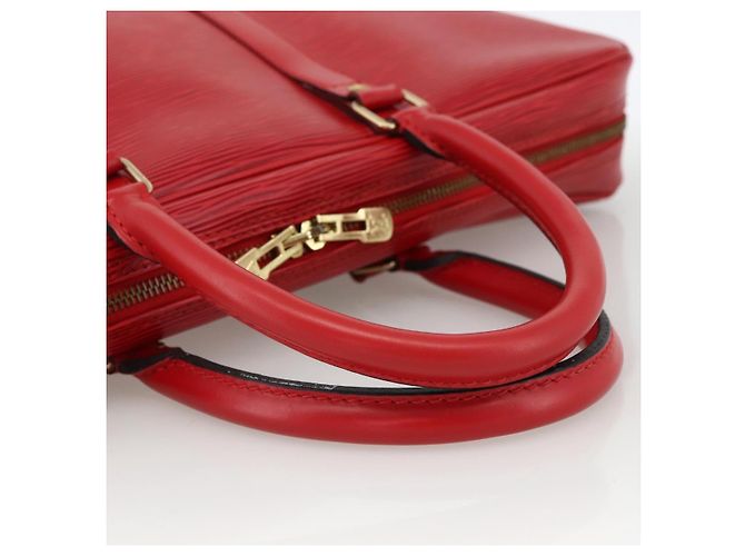 LOUIS VUITTON Epi Porta Documenti da Viaggio Borsa Business Rossa M54477 LV Auth LNZ498 Rosso - vista 7