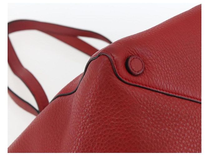 Prada Borsa Tote in Pelle Rossa Oro Auth mr2039 Rosso D'oro - vista 11