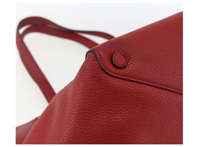Prada Borsa Tote in Pelle Rossa Oro Auth mr2039 Rosso D'oro - vista 13