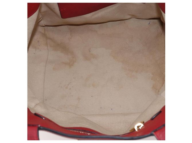 Prada Borsa Tote in Pelle Rossa Oro Auth mr2039 Rosso D'oro - vista 16