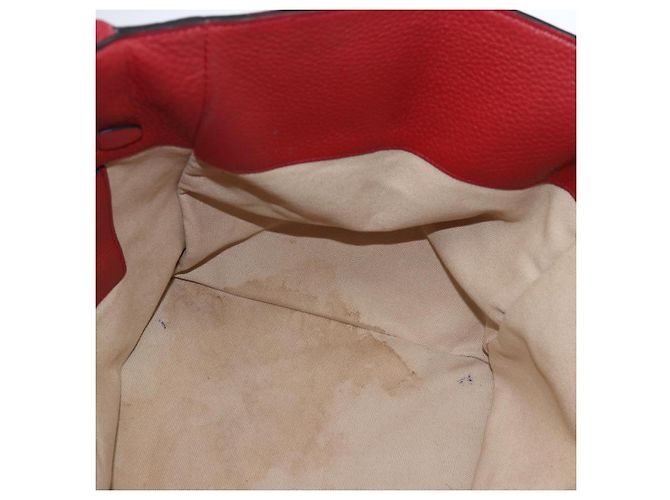Prada Borsa Tote in Pelle Rossa Oro Auth mr2039 Rosso D'oro - vista 17