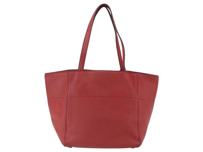 Prada Borsa Tote in Pelle Rossa Oro Auth mr2039 Rosso D'oro - vista 3