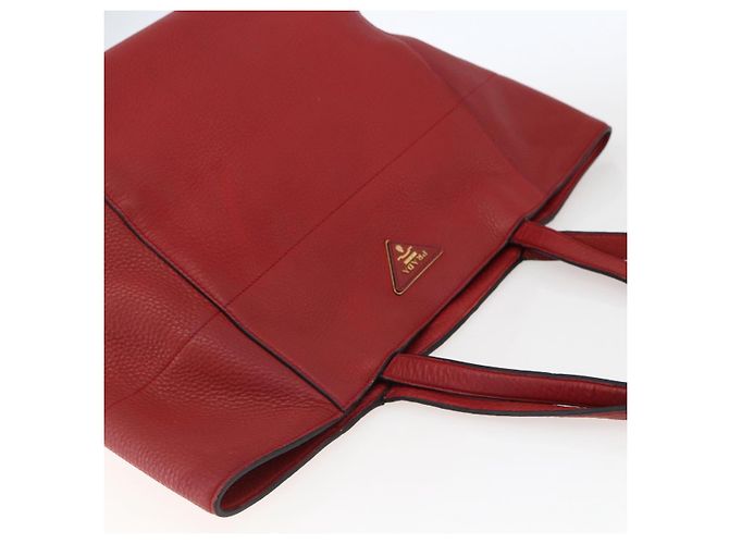 Prada Borsa Tote in Pelle Rossa Oro Auth mr2039 Rosso D'oro - vista 6