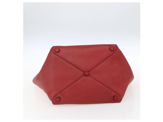 Prada Borsa Tote in Pelle Rossa Oro Auth mr2039 Rosso D'oro - vista 9