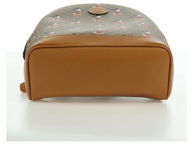 GUCCI Micro GG Supreme Disney Rucksack aus PVC Beige Gold 552884 Auth 171451SAM Golden - Ansicht 11