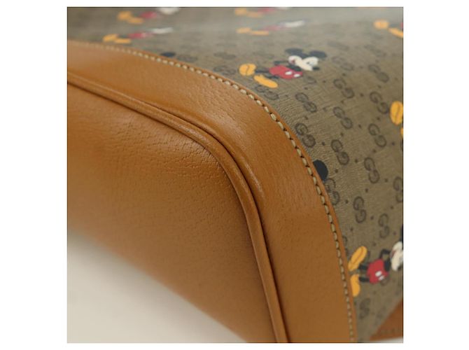 GUCCI Micro GG Supreme Disney Rucksack aus PVC Beige Gold 552884 Auth 171451SAM Golden - Ansicht 13