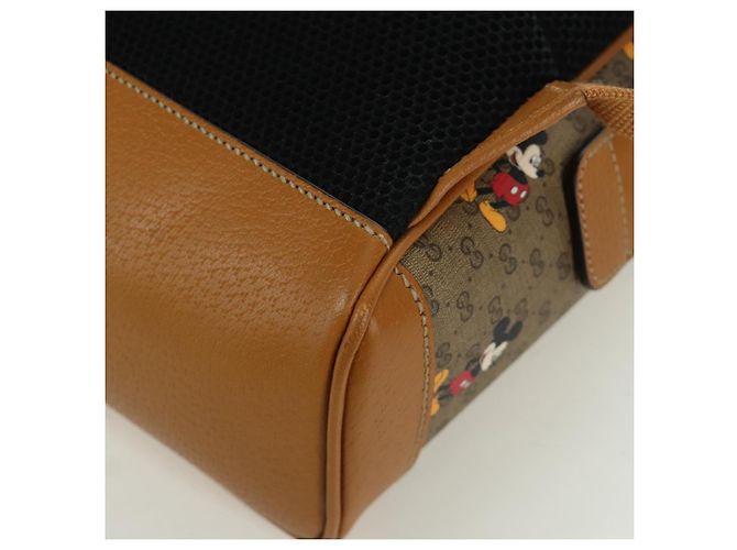 GUCCI Micro GG Supreme Disney Rucksack aus PVC Beige Gold 552884 Auth 171451SAM Golden - Ansicht 15