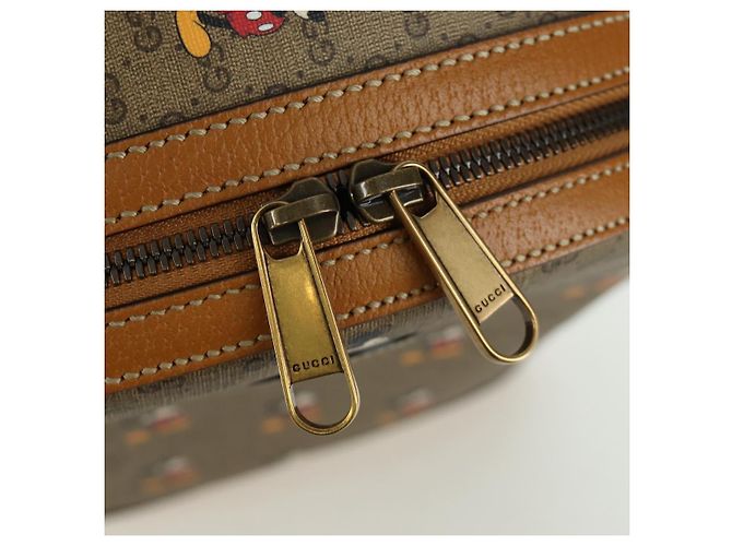 GUCCI Micro GG Supreme Disney Rucksack aus PVC Beige Gold 552884 Auth 171451SAM Golden - Ansicht 17