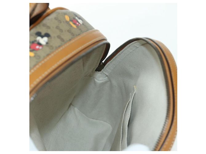 GUCCI Micro GG Supreme Disney Rucksack aus PVC Beige Gold 552884 Auth 171451SAM Golden - Ansicht 20