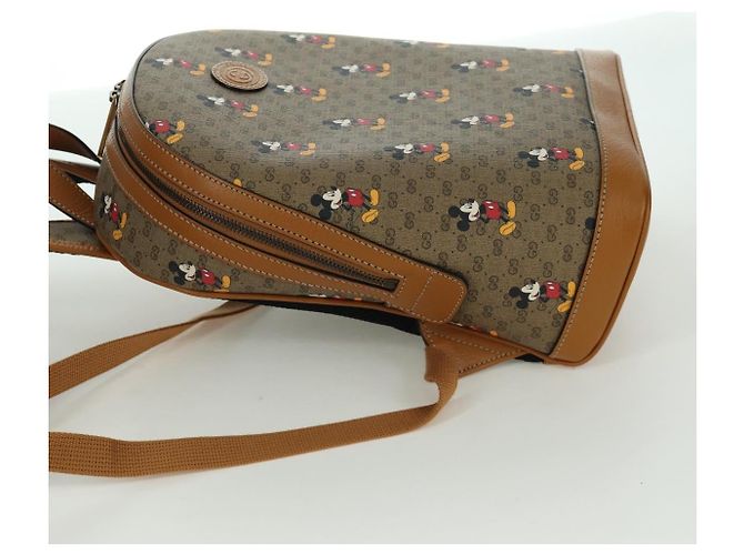 GUCCI Micro GG Supreme Disney Rucksack aus PVC Beige Gold 552884 Auth 171451SAM Golden - Ansicht 4
