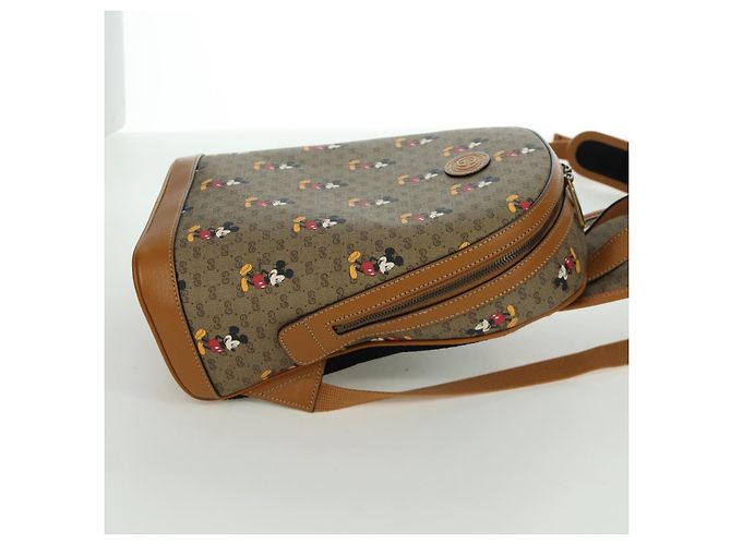 GUCCI Micro GG Supreme Disney Rucksack aus PVC Beige Gold 552884 Auth 171451SAM Golden - Ansicht 5