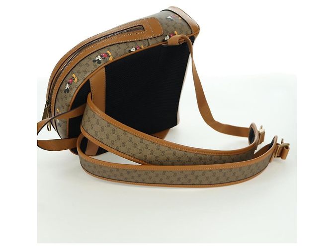 GUCCI Micro GG Supreme Disney Rucksack aus PVC Beige Gold 552884 Auth 171451SAM Golden - Ansicht 7
