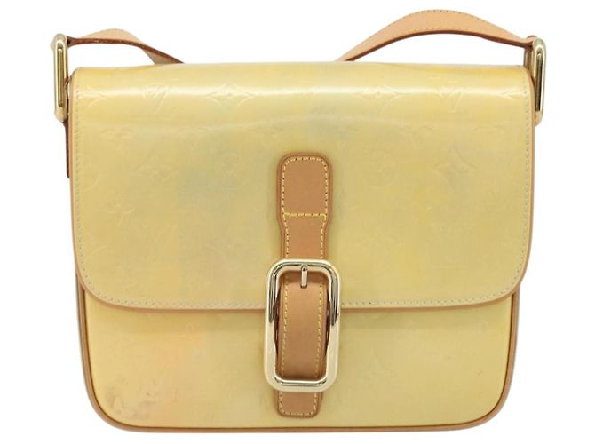 LOUIS VUITTON Borsa a Spalla Monogram Vernis Christie GM Grigio M91148 Auth ki6480 - vista 13