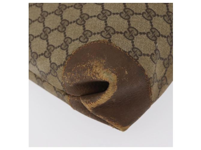 Borsa Sherry Line GG Supreme Web di GUCCI in PVC beige e oro 002 904 0223 Auth 172936 D'oro - vista 13