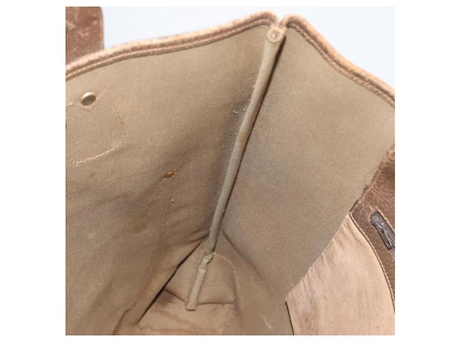 Borsa Sherry Line GG Supreme Web di GUCCI in PVC beige e oro 002 904 0223 Auth 172936 D'oro - vista 17