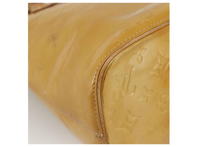 LOUIS VUITTON Borsa a Mano Houston Monogram Vernis Beige M91004 LV Auth LNZ383 - vista 14