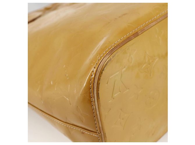 LOUIS VUITTON Borsa a Mano Houston Monogram Vernis Beige M91004 LV Auth LNZ383 - vista 16