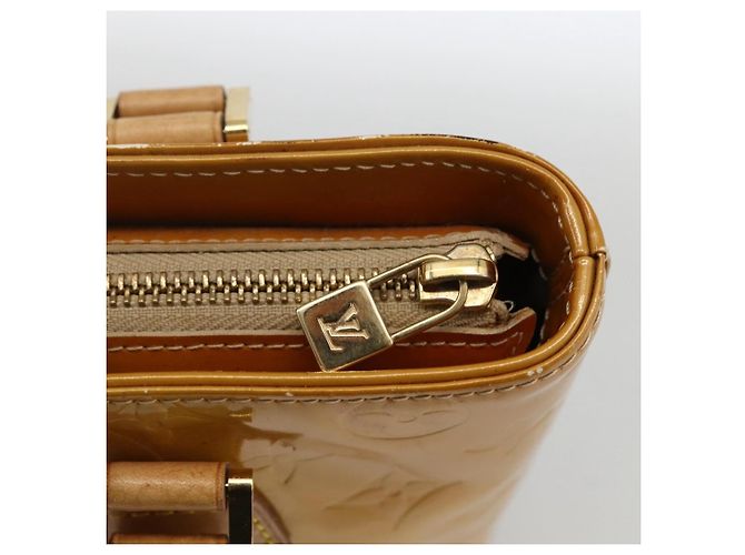 LOUIS VUITTON Borsa a Mano Houston Monogram Vernis Beige M91004 LV Auth LNZ383 - vista 17