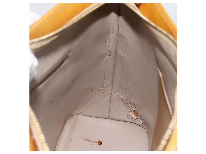 LOUIS VUITTON Borsa a Mano Houston Monogram Vernis Beige M91004 LV Auth LNZ383 - vista 19