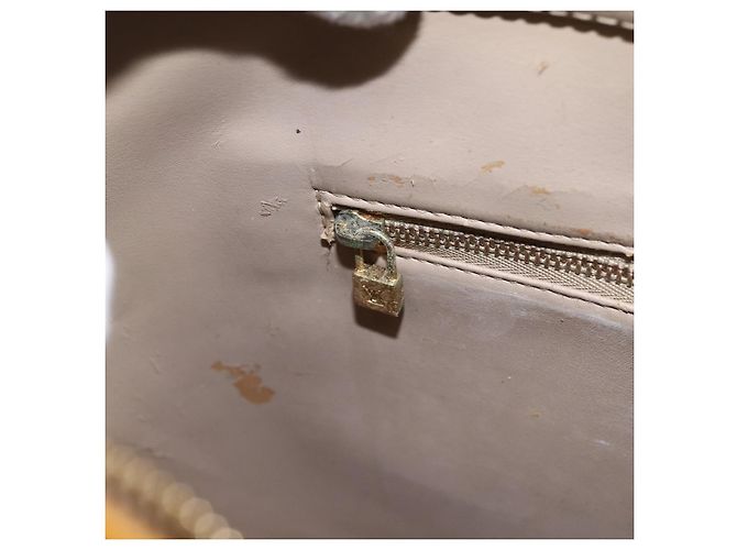 LOUIS VUITTON Borsa a Mano Houston Monogram Vernis Beige M91004 LV Auth LNZ383 - vista 21