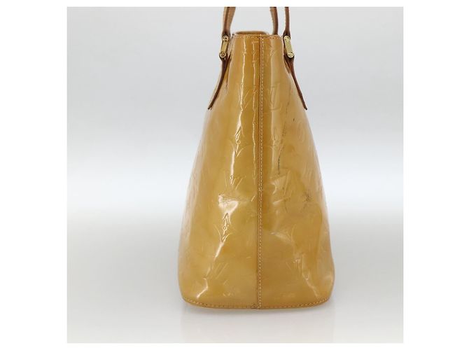 LOUIS VUITTON Borsa a Mano Houston Monogram Vernis Beige M91004 LV Auth LNZ383 - vista 4