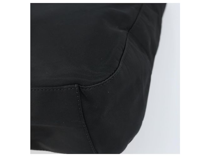 Borsa a Spalla PRADA in Nylon Nero Argento Autentica gh1829 - vista 10