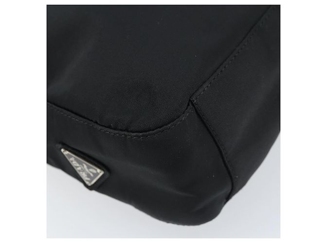 Borsa a Spalla PRADA in Nylon Nero Argento Autentica gh1829 - vista 11