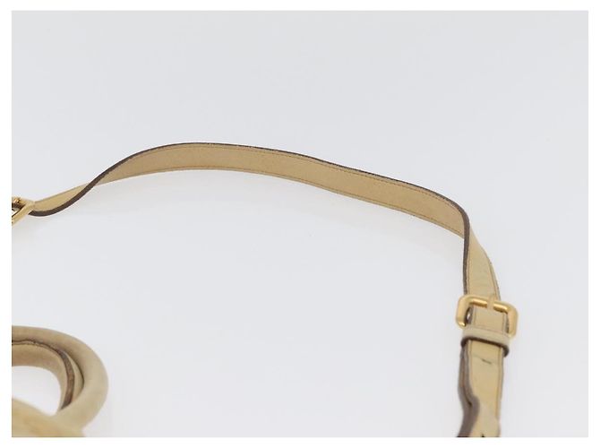 PRADA Borsa a mano in pelle 2 in 1 avorio oro Auth 173213 D'oro Crudo - vista 11