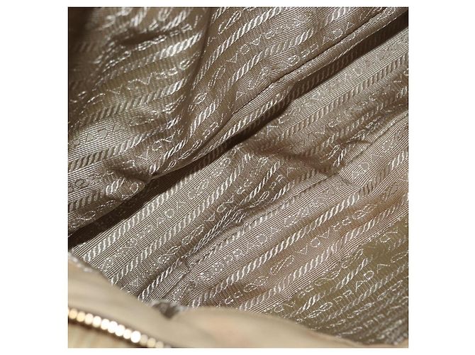 PRADA Borsa a mano in pelle 2 in 1 avorio oro Auth 173213 D'oro Crudo - vista 21