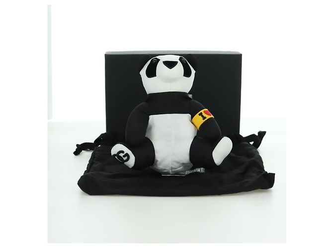 Dolce & Gabbana DOLCE&GABBANA D&G x Jujutsu Kaisen Borsa Eco Panda Nylon Nero Bianco Auth 166972SM - vista 19