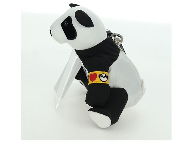Dolce & Gabbana DOLCE&GABBANA D&G x Jujutsu Kaisen Borsa Eco Panda Nylon Nero Bianco Auth 166972SM - vista 4