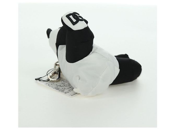 Dolce & Gabbana DOLCE&GABBANA D&G x Jujutsu Kaisen Borsa Eco Panda Nylon Nero Bianco Auth 166972SM - vista 7